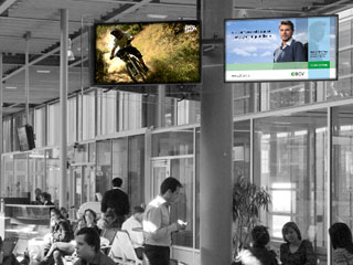 Рекламные экраны в аэропорте Женевы