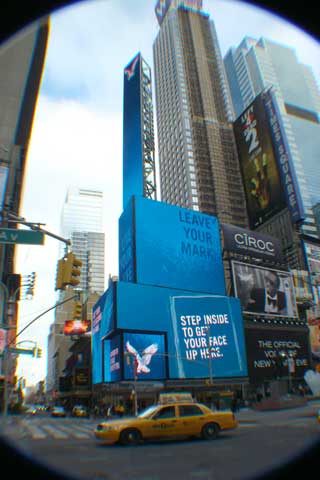 Светодиодные рекламные экраны в Нью-Йорке